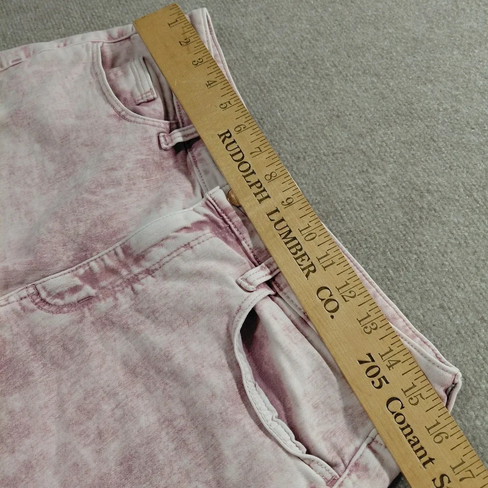 Universal Thread Sz 10/30 High Rise Mom Shorts Pink Acid Wash Grunge Punk Beach‎